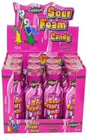 Cosmic Grape Sour Foam Candy 90 ml (Pack of 12)