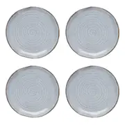 4x Ecology Ottawa Stoneware Rustic Side Serving Plate Food/Platter 21cm - Orchid