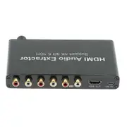 4k 3d 5.1ch Hdmi To Hdmi 3.5mm Coaxial Decoder Audio Extractor Adapter-YKY416
