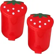 Levemolo 2pcs Mini Trash Can Small Wastebasket Rubbish Bin for Office Convenient Wastebasket Desktop Office Trash Bin Cartoon Shaped Rubbish Bin Garbage Can for Bedroom Cute Trash Bin