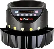 PanTech Australian Coin Counter- Money Sorter Counting Machine- Automatic Electronic Coin Machine - Money up to 310 Units/Min - Fast & Accurate Coin Sorting