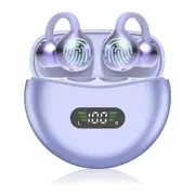 AI Translation Earbuds Real Time, Two Way 144 Languages Translator Earbuds Device for iOS Android, Wireless AI Headphones for Business Travel,Purple