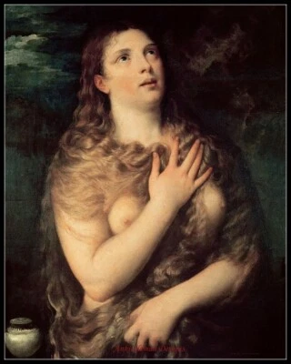 Mary Magdalene - DIY Counted Cross Stitch Pattern Needlework
