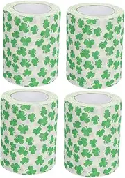 Leaf Printing Green Toilet Paper Rolls Decor Long Lasting Excellent Absorbency Multipurpose Use