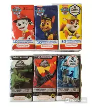 6 Pack Pocket Tissue Jurassic Park Dinosaurs Paw Patrol Kids Boys Girls School