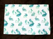 Cynthia Rowley Turquoise Bunny Placemats - Set of 4