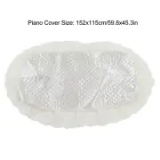 Piano Cover Cloth Lace Full Coverage Decorative Piano Dust Cover With Double EUJ