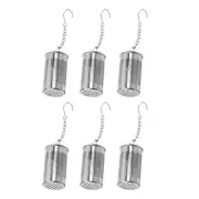 6 Pcs Stainless Steel Tea Strainer Infuser Bottle Loose Teapot