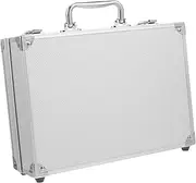 ARTIBETTER Portable Aluminum Case Metal Briefcase for Men Hard Aluminum Toolbox with Sponge Lining Storage Box