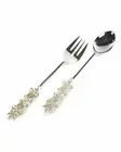 MACKENZIE-CHILDS SNOWFALL SALAD SERVING SET BNIB