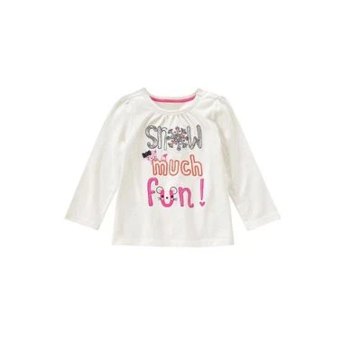 Gymboree Fair Isle Flurry Snow Much Fun Top New NWT Girls 4T silver chipmunk bow