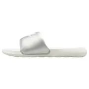 Womens Nike Victori One Silver/ White Slides