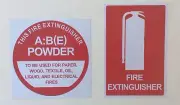 10 x Fire Extinguisher Location & 10 x ABE ID Signs -Brand New