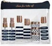 [MIAMICA] TSA Compliant Travel Bottles and Toiletry Bag Kit, 12 Piece