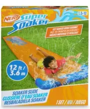 NERF Super Soaker Blast Water Slide 12Ft Kids Water Slide for Outdoor Summer Fun