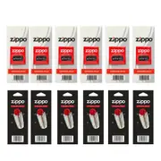 Zippo Lighter 6 x Flints & 6 x Wicks - Total 36 Flints + 6 Wicks