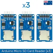 Arduino Micro SD Card Reader Module 3 Pack SPI Mini TF SDHC Board Chip Readers