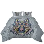 Oriental Wolf Coverlet