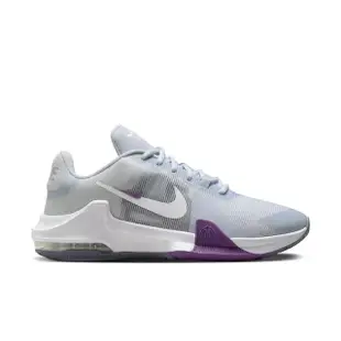 【NIKE 耐吉】籃球鞋 男鞋 運動鞋 包覆 緩震 AIR MAX IMPACT 4 灰紫 DM1124-010
