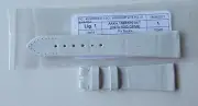 NEW OEM Patek Philippe Shiny White Synthetic Watch Strap 19/14 mm 105+65mm