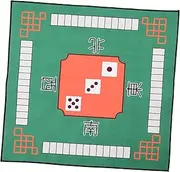 Hohopeti Game Mat Majiang Tabletop Mats Non-Slip Green Mahjong Table Mat for Gaming Table Covers