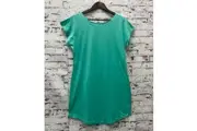 Ladies PJS Size S-XXL Green Tee Summer Short Sleeve Nightie Pyjamas (2114) [Size: Medium]
