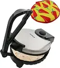 10Inch Roti Maker by with FREE Roti Warmer - the Automatic Stainless Steel Non-