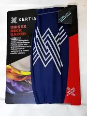 XERTIA Adult Neck Gaiter Blue Coolmax Moisture Wicking Fabric