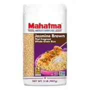 Mahatma Jasmine Brown Rice, Thai Fragrant Whole Grain Rice, 2 lb Bag