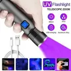 395Nm UV Flashlight Blacklight Light Zoomable UV Torch Ultraviolet Flashlight