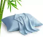 Standard Pillow Cases Set of 2, Rayon Derived from Bamboo, Cooling Pillow Cases