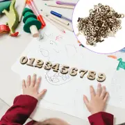 Wood Embellishments Wooden Clock Numbers Unfinished Wood Decoration
