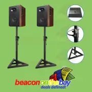 2x Studio Monitor Surround Speaker Floor Stand 1.5m Holder DJ Stage Music Home