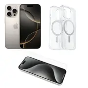 Apple iPhone 16 Pro 256GB (Natural Titanium) with OtterBox Protection Bundle
