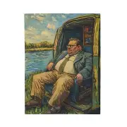 Soft Blanket A Van Gogh Down by the River Van Gogh Style Foley Bedroom Decor