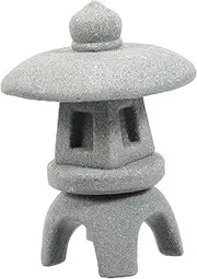 Micro Landscape Decoration Pond Tower Statue Aquarium Hiding Cave Meditation Decor Fish Habitat House Japandi Decor Mini Asian Figurine Japanese-Style Office Container Sandstone