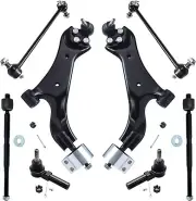 Front Lower Control Arms Ball Joints Sway Bars Tie Rods for Saturn 2008 2009 Vue