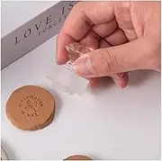 HBgjkrG Seal Custom Pottery Stamps for Clay,Personalized Acrylic Pottery Tool,Transparent Stamp Handmade Pottery Stamp for Potters DIY Lovers Soap Stamp