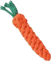 Ungtyb Carrot Dog Toy, Interactive Chewing Rope for Puppies, Durable Teether for Boredom Relief, Outdoor Play & Oral Cleaning, Withstands Tugging, Fetching, and Gnawing