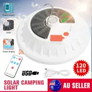 12LED Solar USB Rechargeable Charging Outdoor Camping Tent Lantern Light Lamp