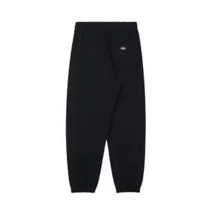 【Dickies】女款黑色簡約品牌Logo印花抽繩褲腰寬鬆縮口褲｜DK013134BLK