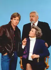 Raymond Burr Barbara Hale William R. Moses in Perry Mason 1989 OLD TV PHOTO 1