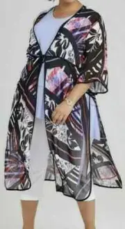 ts Taking Shape Kimono Size 16 Bon Voyage Style NWT