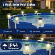 1/6x LED Solar String Fairy Lights Rope Strips For Outdoor Garden Pool J6R3