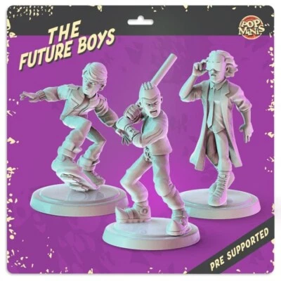 UNPAINTED Back to the Future Set of 3 3d Printed Models