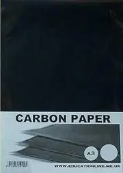 A3 Carbon Paper 40 Sheet Pack Colour - Black