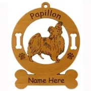 Papillon Standing #2 Dog Ornament Personalized With Your Dogs Name 3656