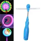 Mini Handheld Flashing Windmill Rotating Toy Glow Light Up Windmill Toy Indoor