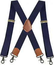 [Vseutiac] Men's Suspenders with Snap Hooks And Belt Loops