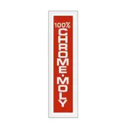 Thruster - SEATPOLE RED decal on CLEAR - old school bmx